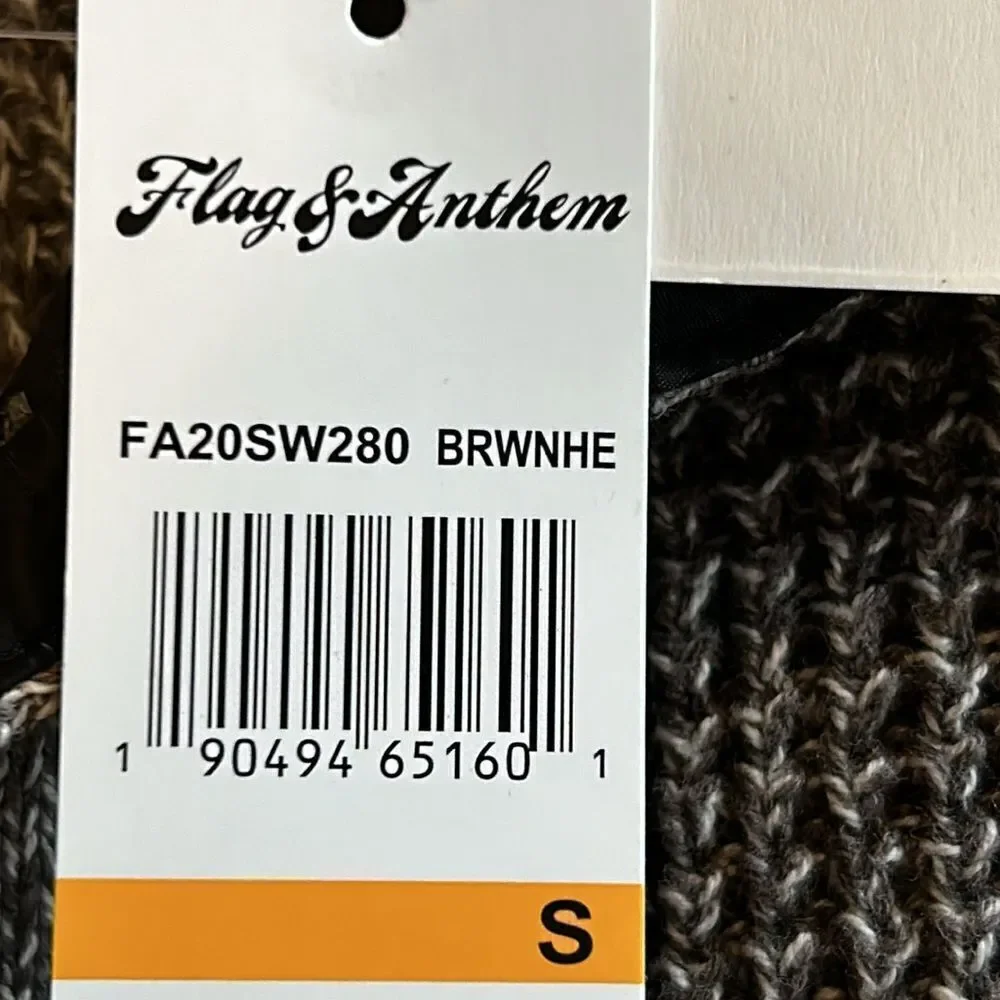 NEW Flag & Anthem Mens Brown Sweater